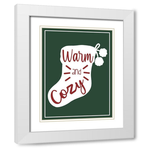 Warm And Cozy White Modern Wood Framed Art Print with Double Matting by Prime, Marcus
