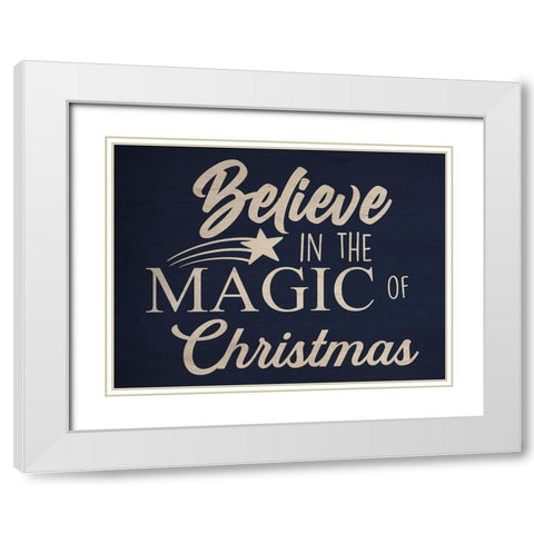 Believe In Magic White Modern Wood Framed Art Print with Double Matting by Prime, Marcus