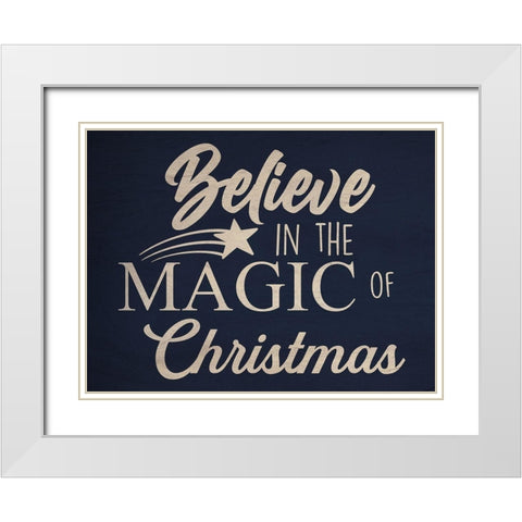 Believe In Magic White Modern Wood Framed Art Print with Double Matting by Prime, Marcus
