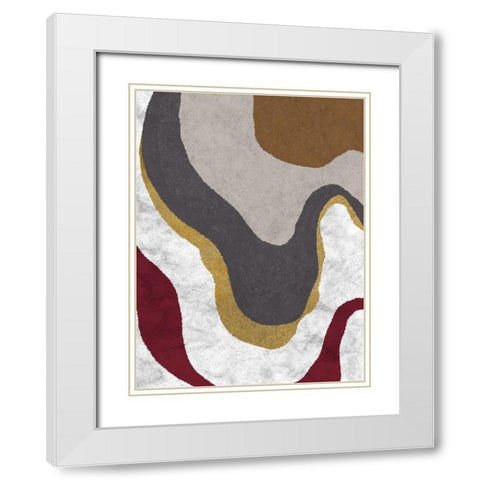 Swirly Dirly. White Modern Wood Framed Art Print with Double Matting by Prime, Marcus