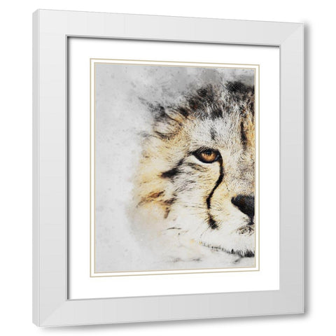 Winters Gaze White Modern Wood Framed Art Print with Double Matting by Prime, Marcus