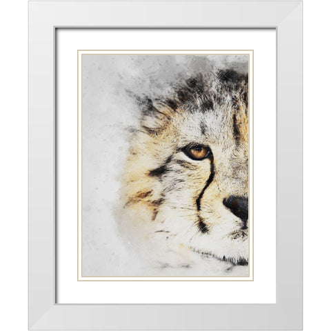 Winters Gaze White Modern Wood Framed Art Print with Double Matting by Prime, Marcus