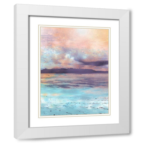 Coastal Sunset 3 White Modern Wood Framed Art Print with Double Matting by Prime, Marcus