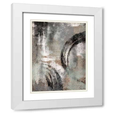 Cavernous Stains White Modern Wood Framed Art Print with Double Matting by Prime, Marcus