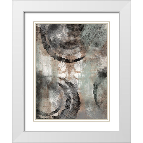 Cavernous Stains 2 White Modern Wood Framed Art Print with Double Matting by Prime, Marcus