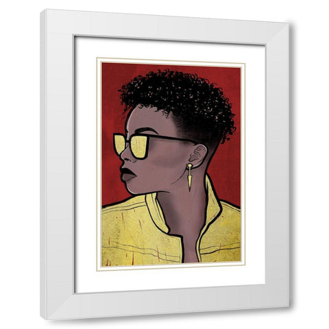 Fashion Majesty 2 White Modern Wood Framed Art Print with Double Matting by Prime, Marcus