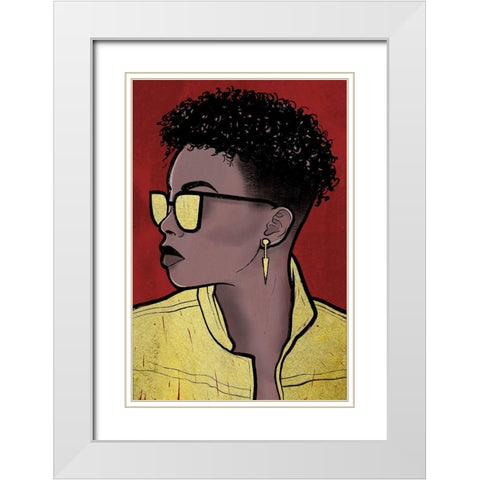 Fashion Majesty 2 White Modern Wood Framed Art Print with Double Matting by Prime, Marcus