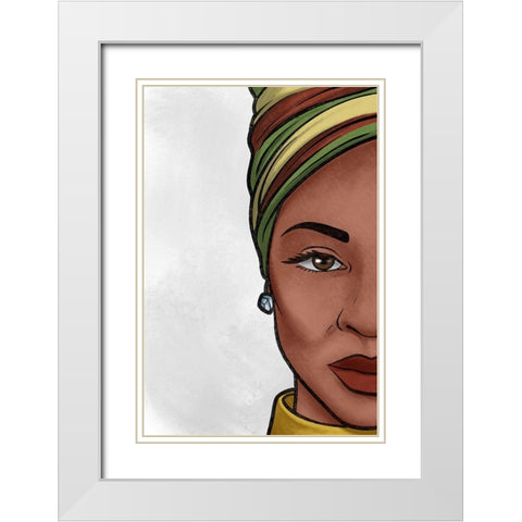 Power And Strength 1 White Modern Wood Framed Art Print with Double Matting by Prime, Marcus