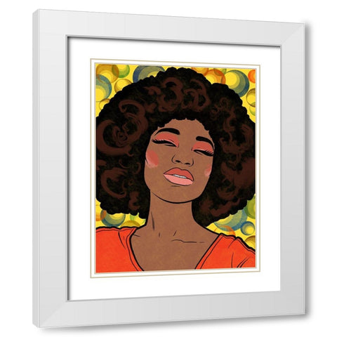 Sparkling Dancer  White Modern Wood Framed Art Print with Double Matting by Prime, Marcus