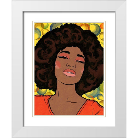 Sparkling Dancer  White Modern Wood Framed Art Print with Double Matting by Prime, Marcus