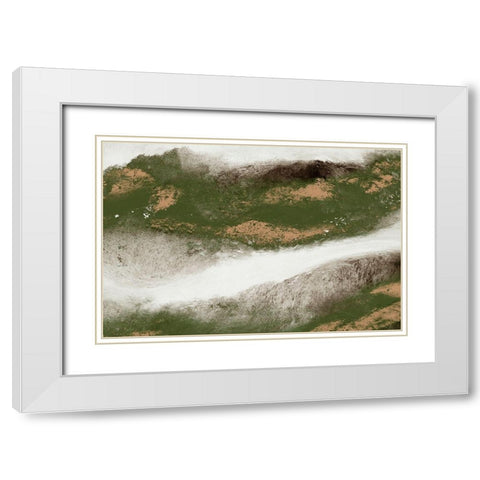 Rustic Waves 1 White Modern Wood Framed Art Print with Double Matting by Prime, Marcus