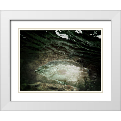 Strolling Fellow White Modern Wood Framed Art Print with Double Matting by Prime, Marcus