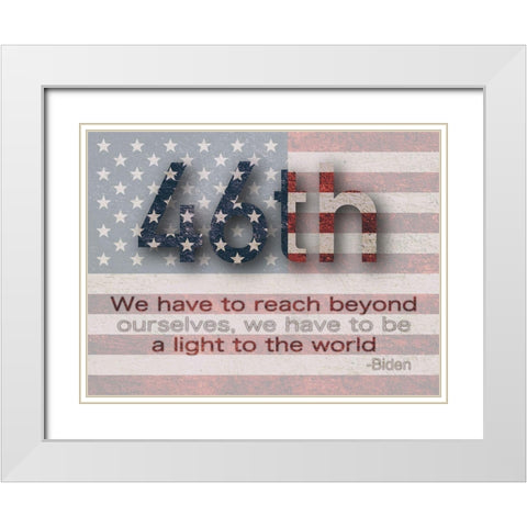 Light To The World White Modern Wood Framed Art Print with Double Matting by Prime, Marcus
