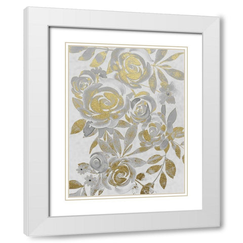 Midas Touch 1 White Modern Wood Framed Art Print with Double Matting by Prime, Marcus