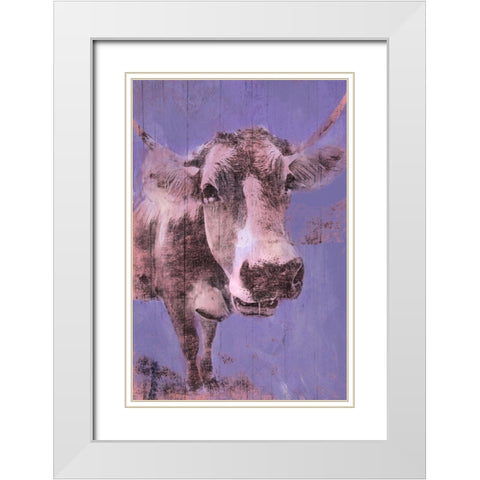 Barnyard Stare 2 White Modern Wood Framed Art Print with Double Matting by Prime, Marcus