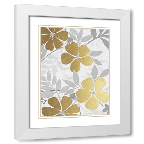 Golden Nature 3 White Modern Wood Framed Art Print with Double Matting by Prime, Marcus
