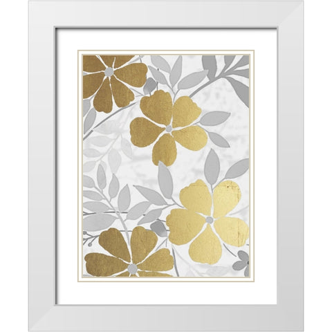 Golden Nature 3 White Modern Wood Framed Art Print with Double Matting by Prime, Marcus