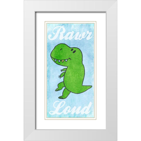 Cool And Loud White Modern Wood Framed Art Print with Double Matting by Prime, Marcus