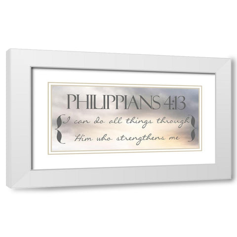 Heavenly Philippians 2 White Modern Wood Framed Art Print with Double Matting by Prime, Marcus