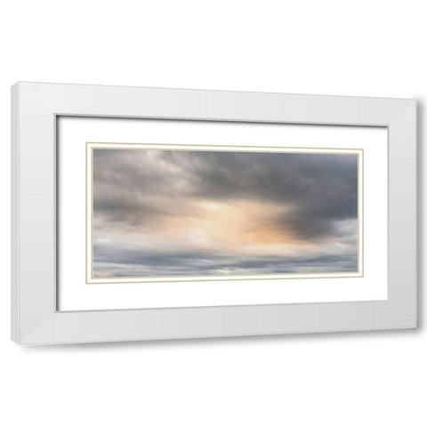Thru The Heavens White Modern Wood Framed Art Print with Double Matting by Prime, Marcus