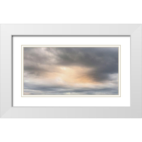 Thru The Heavens White Modern Wood Framed Art Print with Double Matting by Prime, Marcus