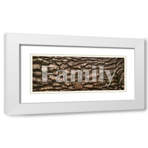 Family Bark White Modern Wood Framed Art Print with Double Matting by Prime, Marcus