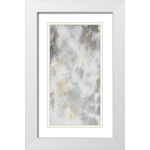 Admirable Marble White Modern Wood Framed Art Print with Double Matting by Prime, Marcus