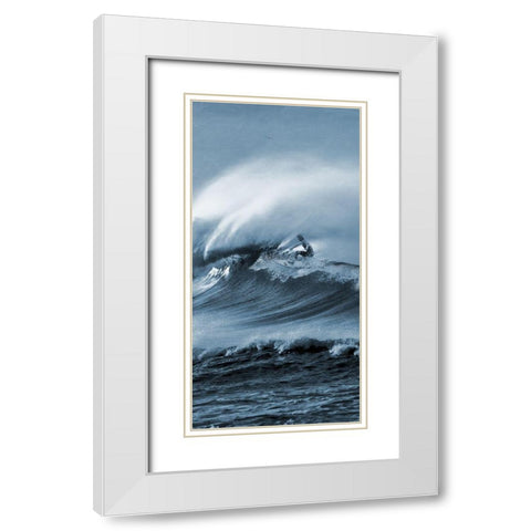 Brilliant Surf 1 White Modern Wood Framed Art Print with Double Matting by Prime, Marcus