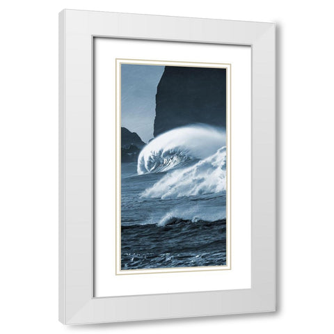 Brilliant Surf 2 White Modern Wood Framed Art Print with Double Matting by Prime, Marcus
