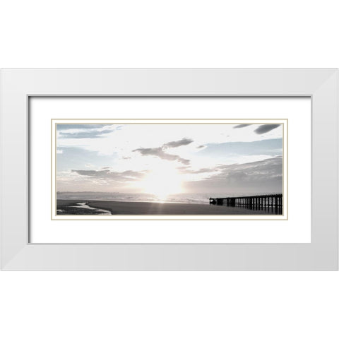 Morning Stroll 1 White Modern Wood Framed Art Print with Double Matting by Prime, Marcus