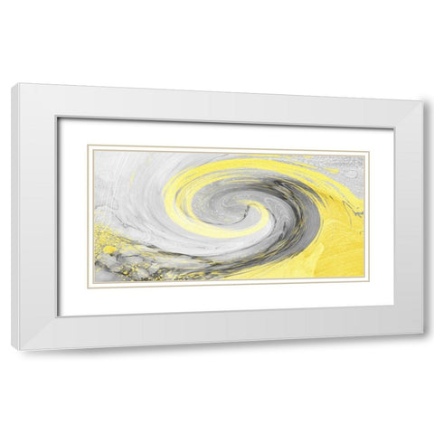 Sunshine Wave 1 White Modern Wood Framed Art Print with Double Matting by Prime, Marcus