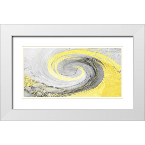 Sunshine Wave 1 White Modern Wood Framed Art Print with Double Matting by Prime, Marcus