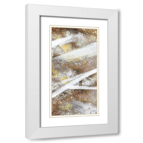 Stoned Distraction 1 White Modern Wood Framed Art Print with Double Matting by Prime, Marcus
