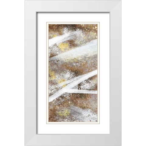 Stoned Distraction 1 White Modern Wood Framed Art Print with Double Matting by Prime, Marcus