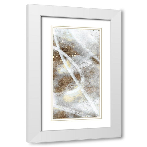 Stoned Distraction 2 White Modern Wood Framed Art Print with Double Matting by Prime, Marcus