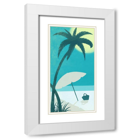 Coastal Fun 5 White Modern Wood Framed Art Print with Double Matting by Prime, Marcus