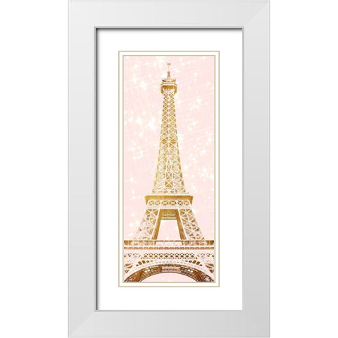 Lovely Tower White Modern Wood Framed Art Print with Double Matting by Prime, Marcus