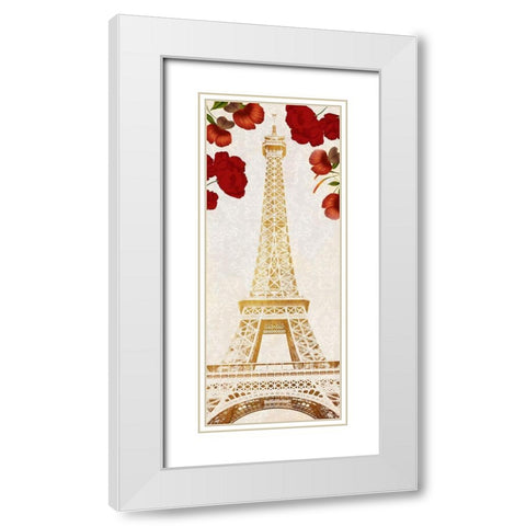 Shining Tower White Modern Wood Framed Art Print with Double Matting by Prime, Marcus