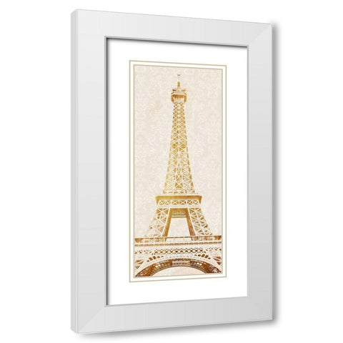Shining Tower White Modern Wood Framed Art Print with Double Matting by Prime, Marcus
