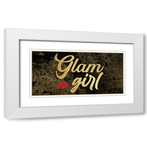 Glam Girl 2 White Modern Wood Framed Art Print with Double Matting by Prime, Marcus