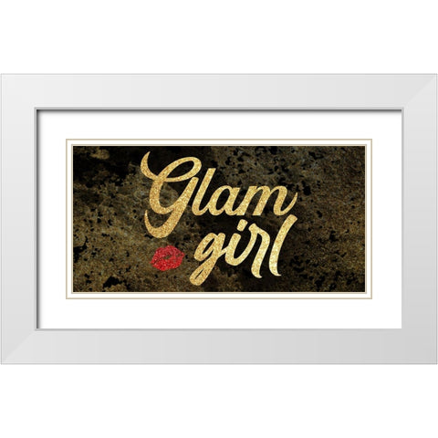 Glam Girl 2 White Modern Wood Framed Art Print with Double Matting by Prime, Marcus