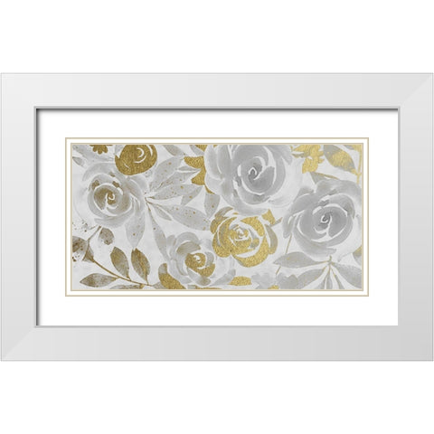 Golden Growth 1 White Modern Wood Framed Art Print with Double Matting by Prime, Marcus