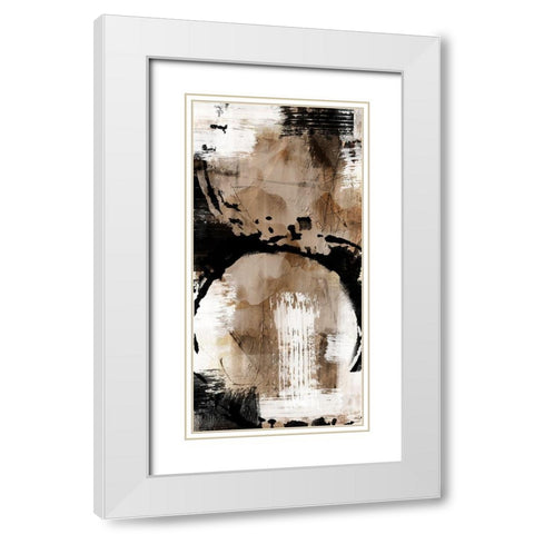 Golden Distressed 1 White Modern Wood Framed Art Print with Double Matting by Prime, Marcus