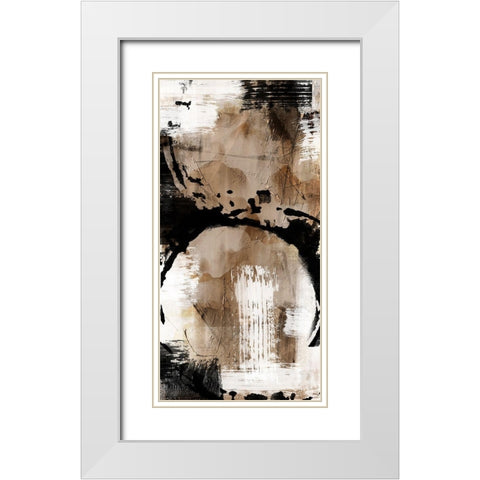 Golden Distressed 1 White Modern Wood Framed Art Print with Double Matting by Prime, Marcus