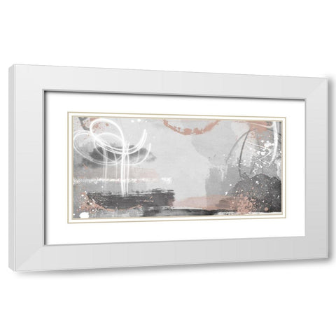 Blush Rush 1 White Modern Wood Framed Art Print with Double Matting by Prime, Marcus