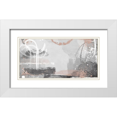 Blush Rush 1 White Modern Wood Framed Art Print with Double Matting by Prime, Marcus