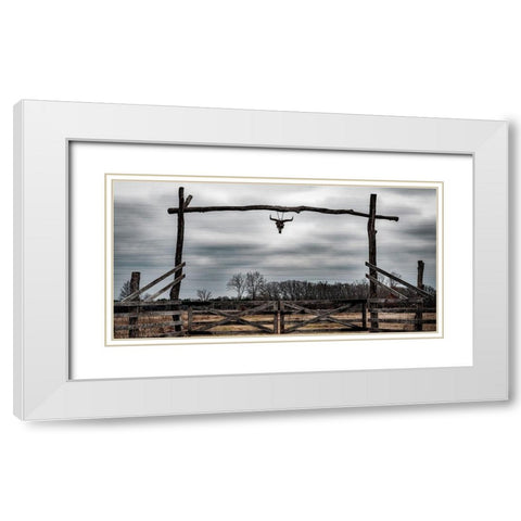 Cattle Ranch White Modern Wood Framed Art Print with Double Matting by Prime, Marcus