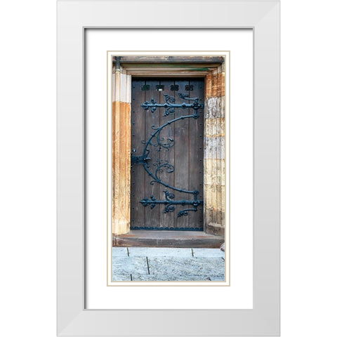 Opportunity Door 1 White Modern Wood Framed Art Print with Double Matting by Prime, Marcus