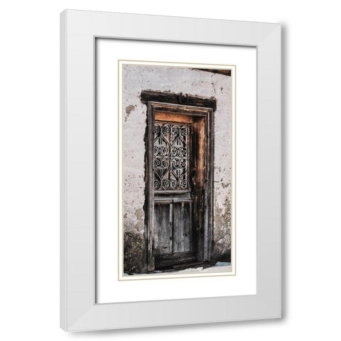 Buckaroo Door White Modern Wood Framed Art Print with Double Matting by Prime, Marcus