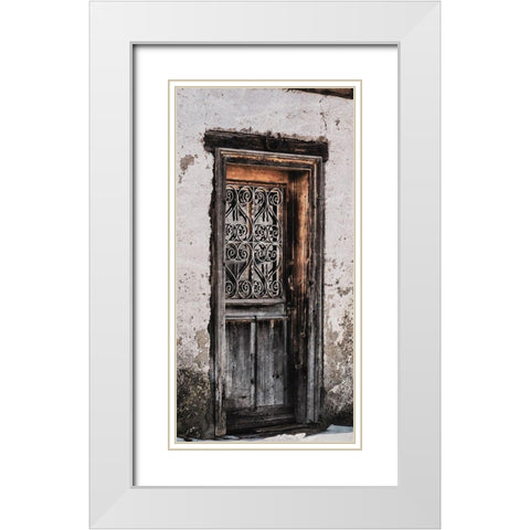 Buckaroo Door White Modern Wood Framed Art Print with Double Matting by Prime, Marcus